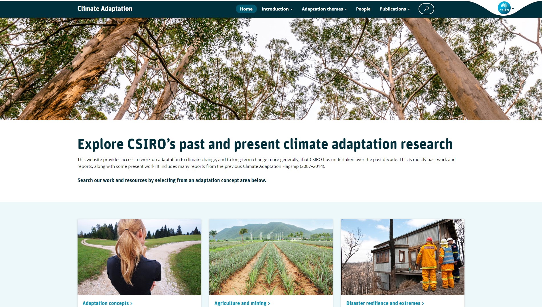 CSIRO Climate Adaptation screenshot